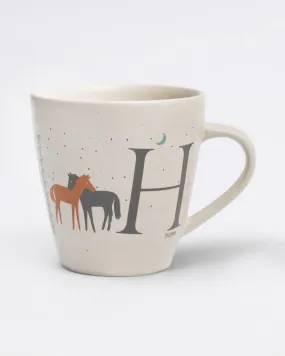 Alphabet H Mug - Stoneware