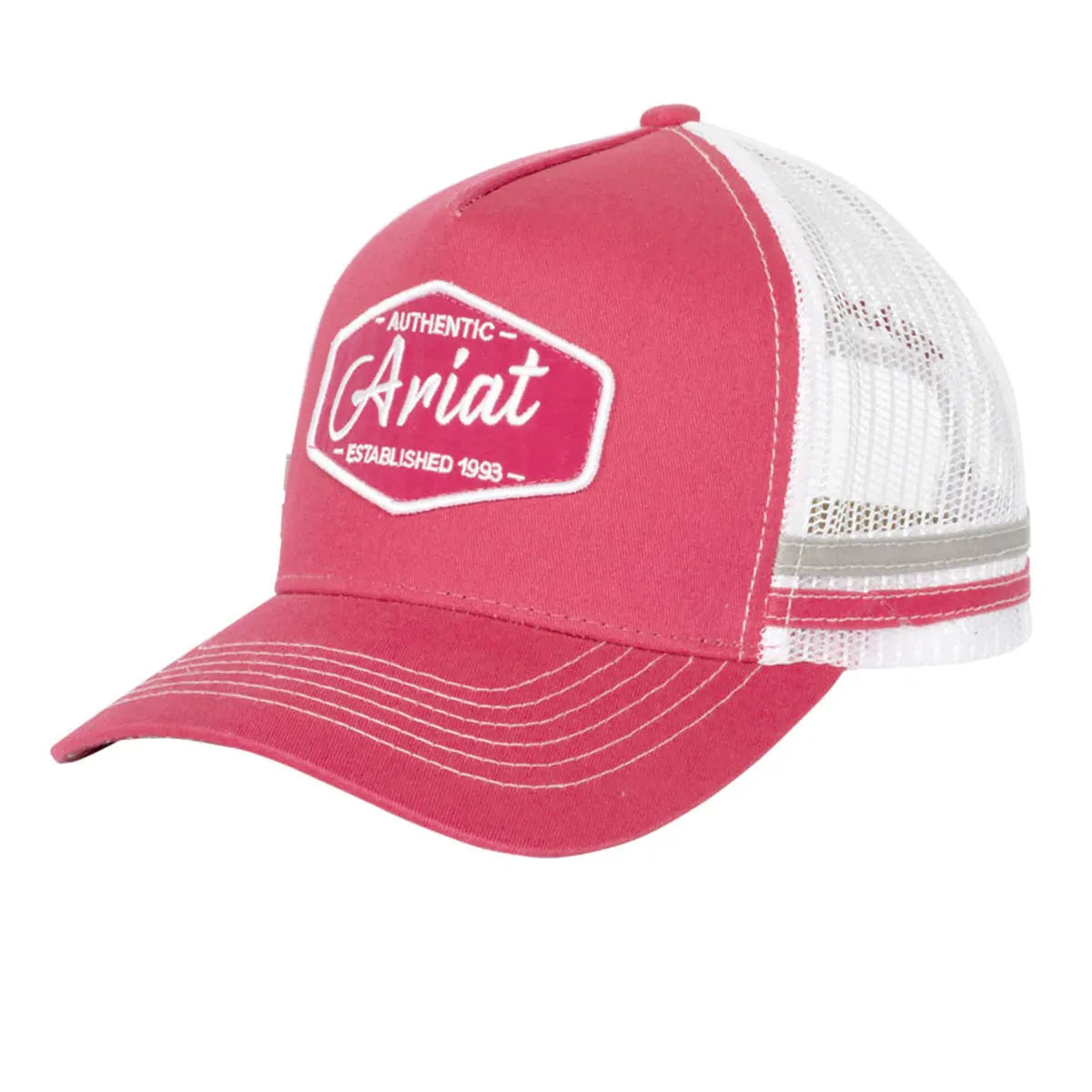 Ariat Est Patch Trucker Cap- Raspberry