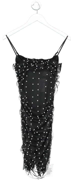 ASOS Black Pearl Embellished Dress UK 8