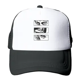 Attack On Titan Eyes Mesh Net Anime Hats High Quality