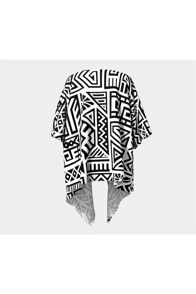 Aztec Draped Kimono