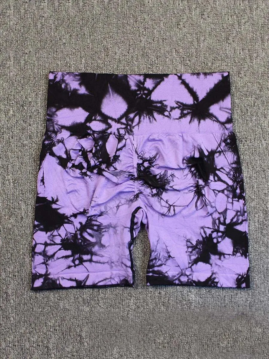 B-ACTIVE SEAMLESS TIE DYE SPORT SHORTS