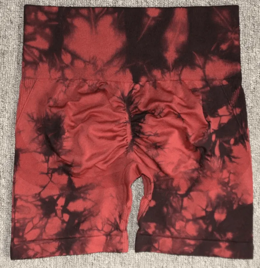 B-ACTIVE SEAMLESS TIE DYE SPORT SHORTS