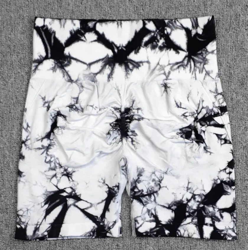 B-ACTIVE SEAMLESS TIE DYE SPORT SHORTS