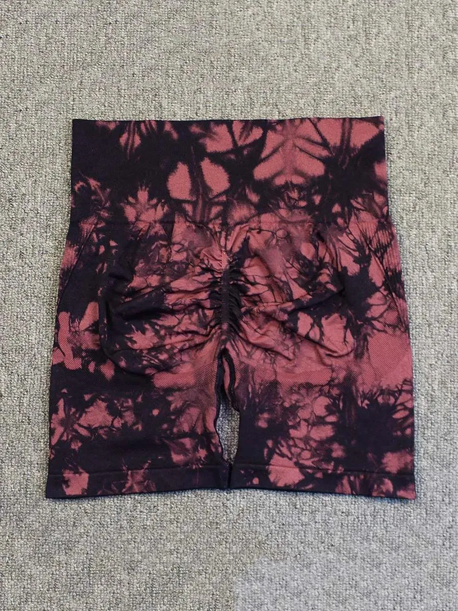 B-ACTIVE SEAMLESS TIE DYE SPORT SHORTS