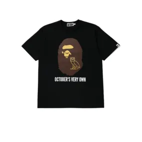 BAPE X OVO TEE BLACK