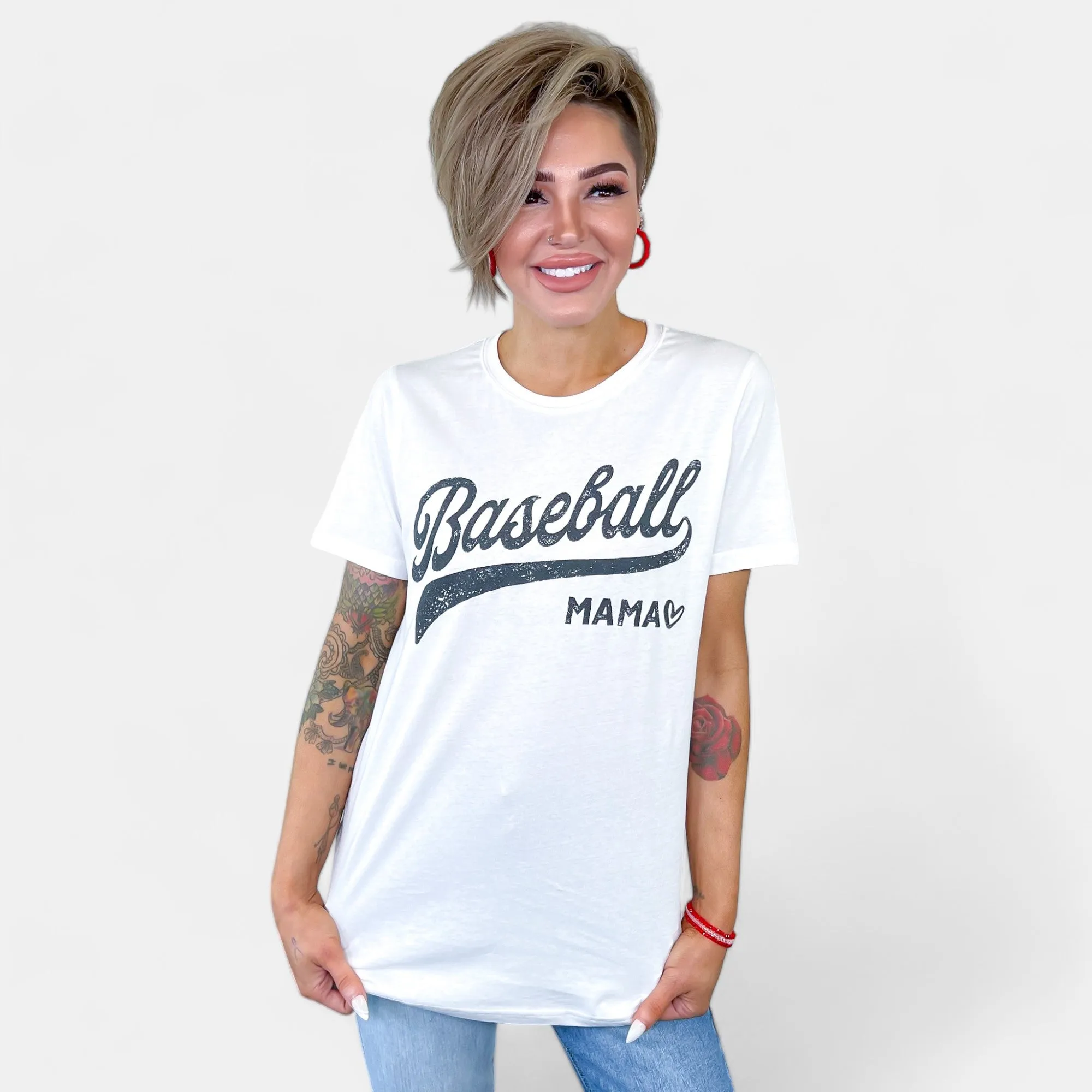 Baseball Mama Graphic T-Shirt