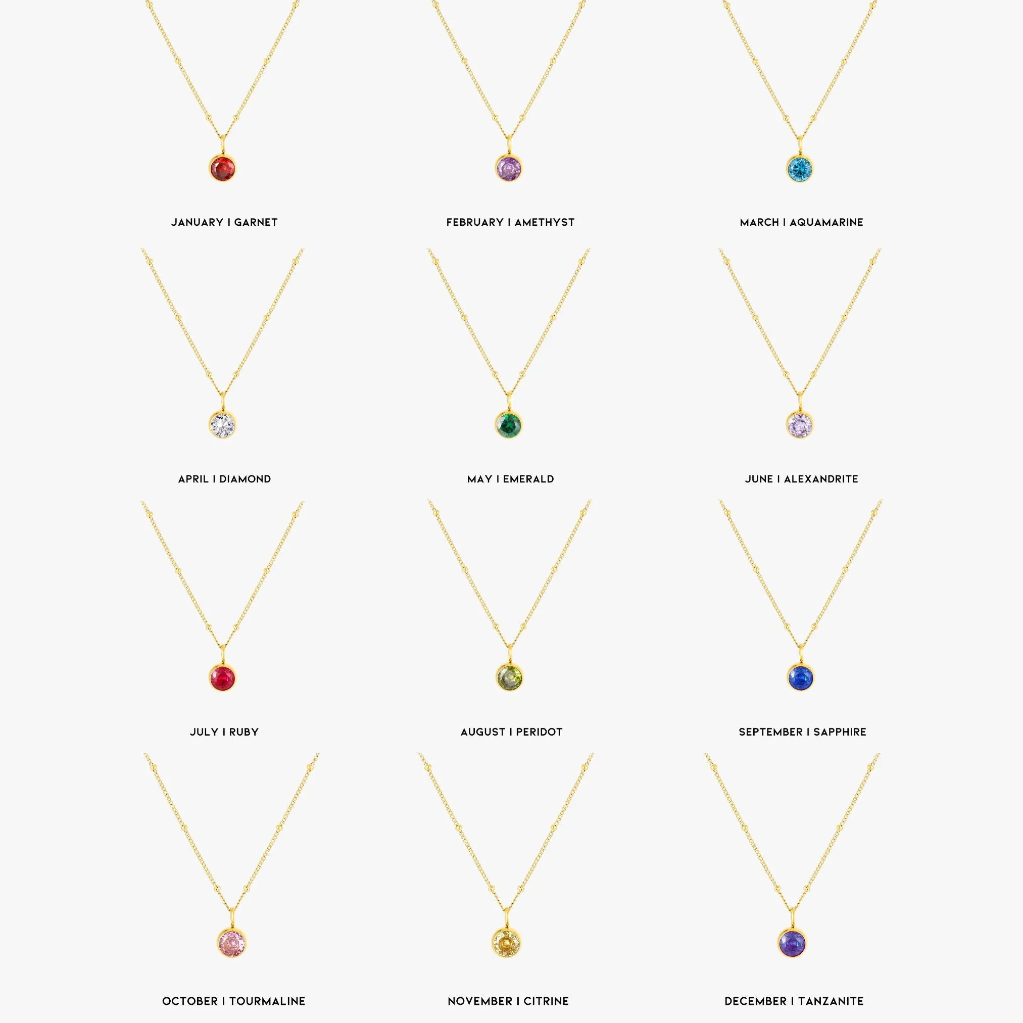 Birthstone Necklace