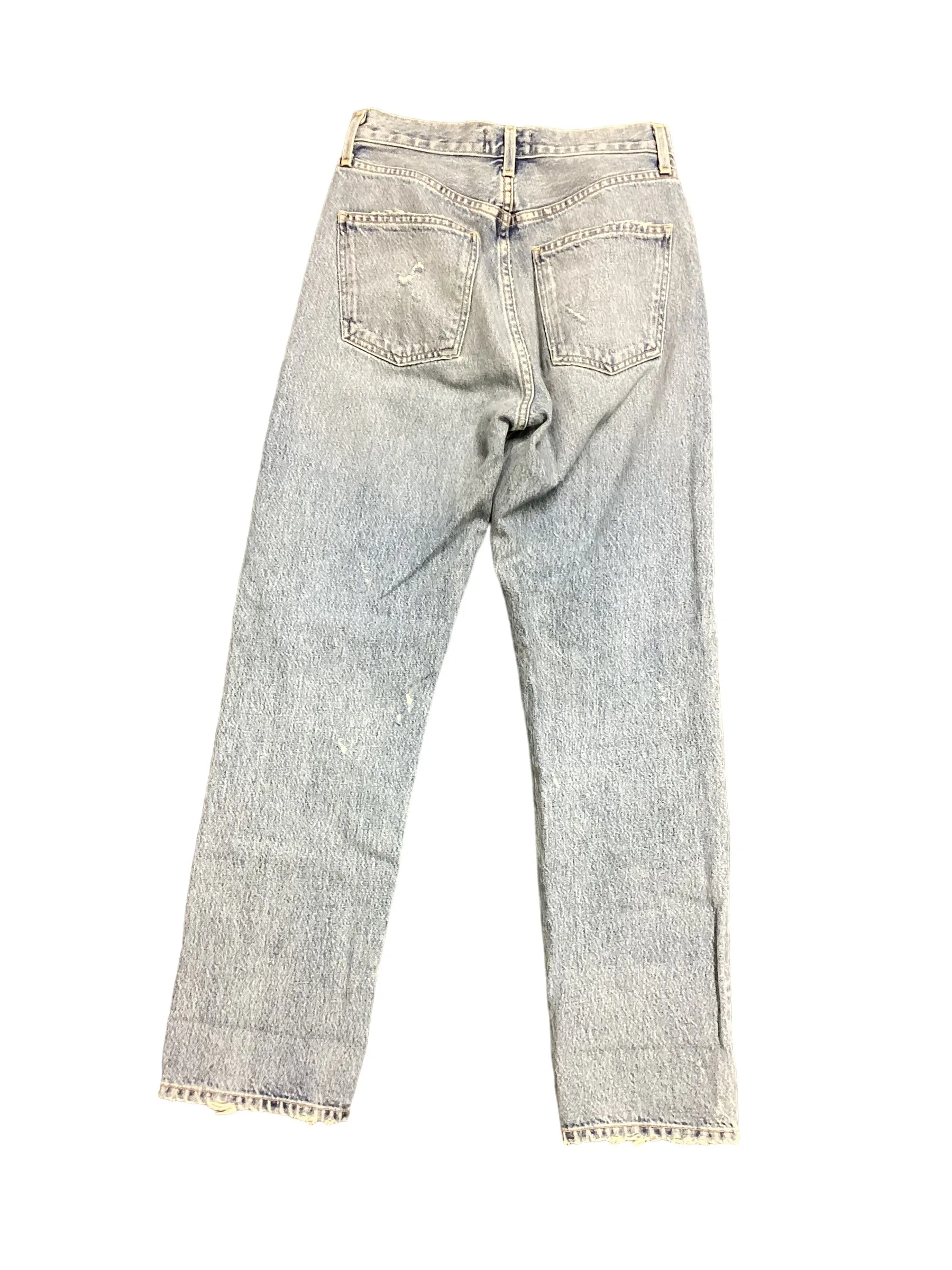 Blue Denim Jeans Straight Agolde, Size 0