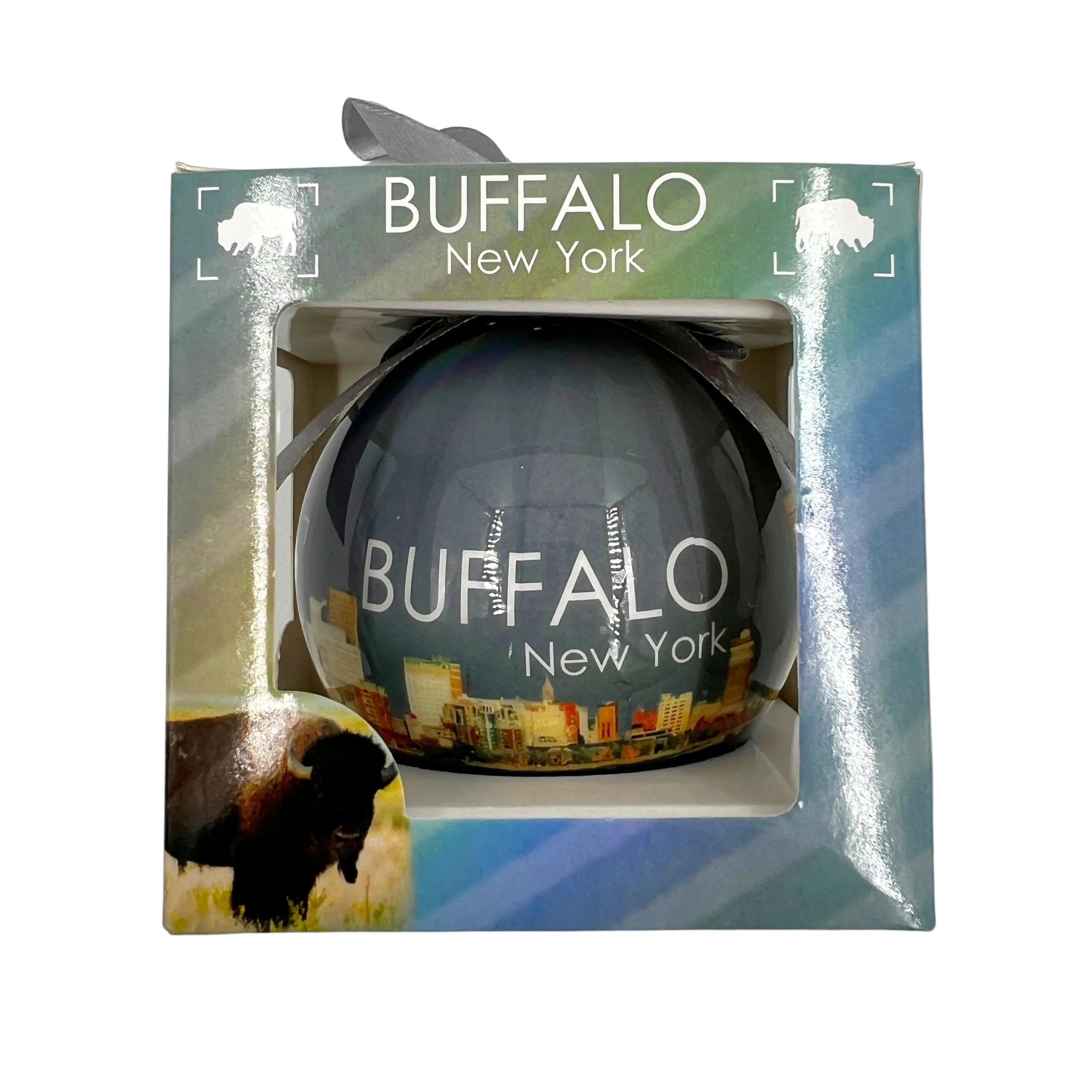 Buffalo, NY Skyline Decoupage Ornament