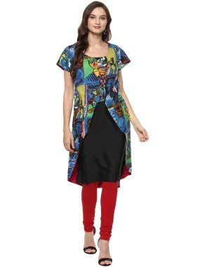 Casual Half Sleeve Printed Kurti