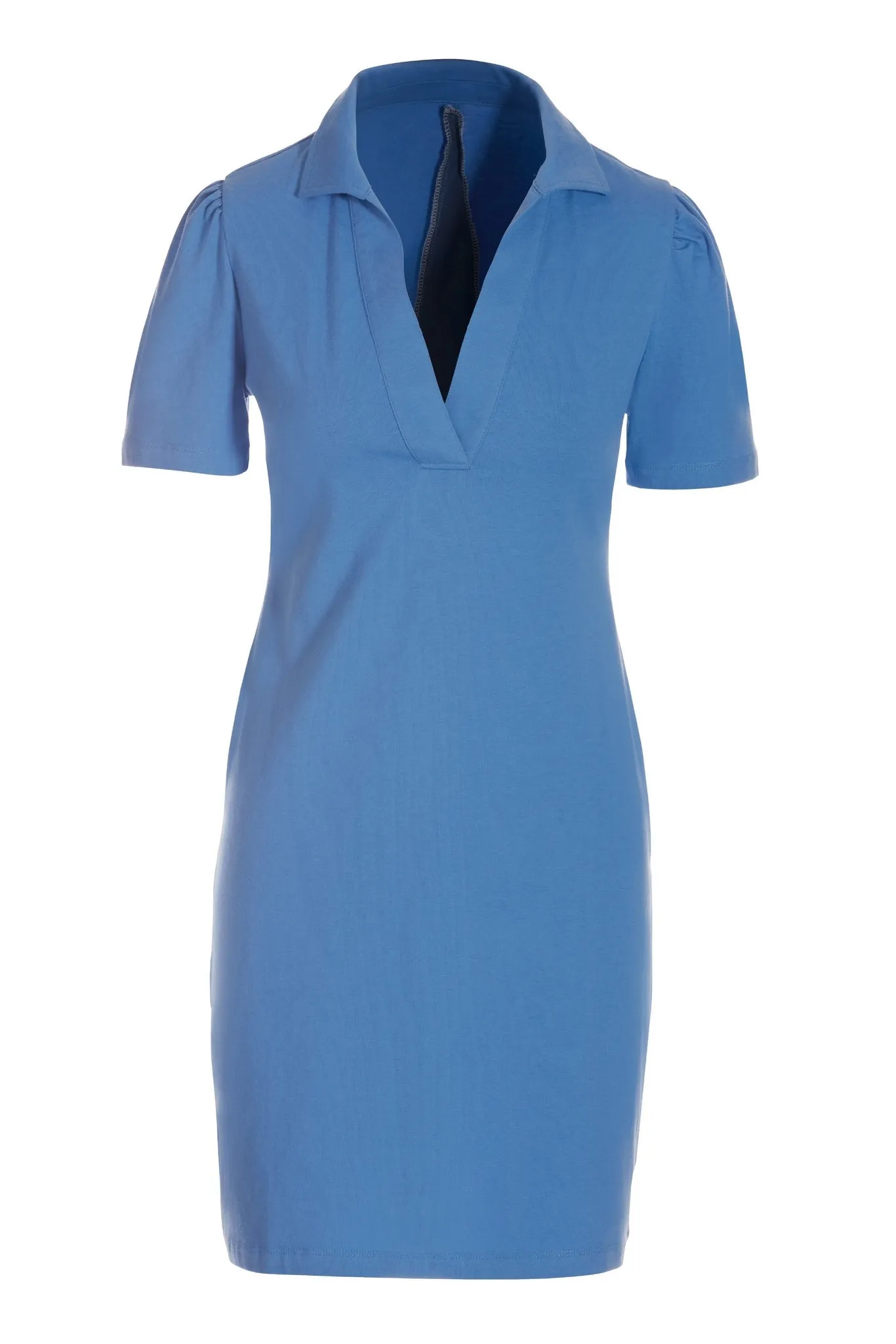 Casual Polo Dress Marina Blue