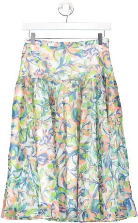 Coast Green Floral Print Skirt UK 8