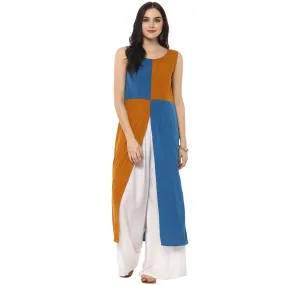 Color-Block Maxi Kurta