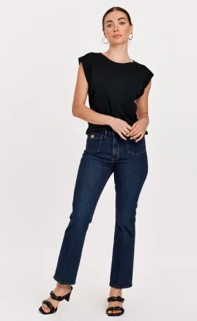 Dear John Jeanne Super High Rise Cropped Flare Jeans Ryder