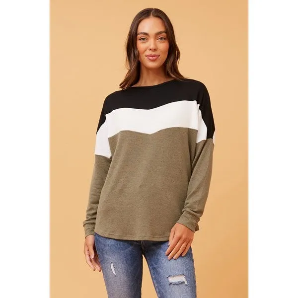 DELSEY COLOR BLOCK TOP