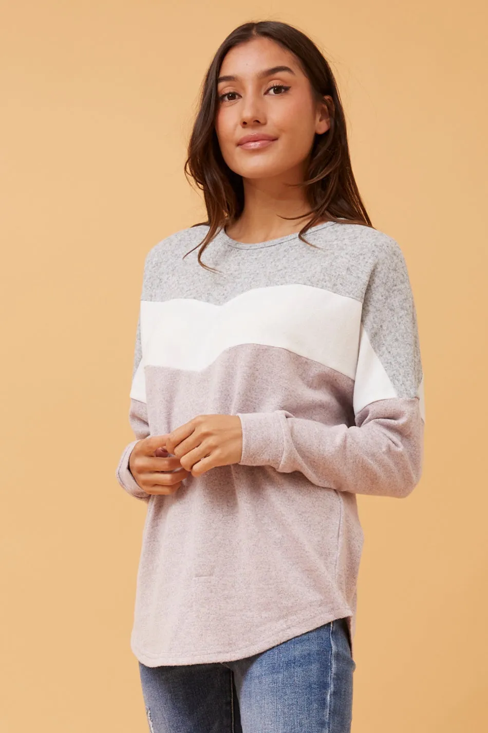 DELSEY COLOR BLOCK TOP