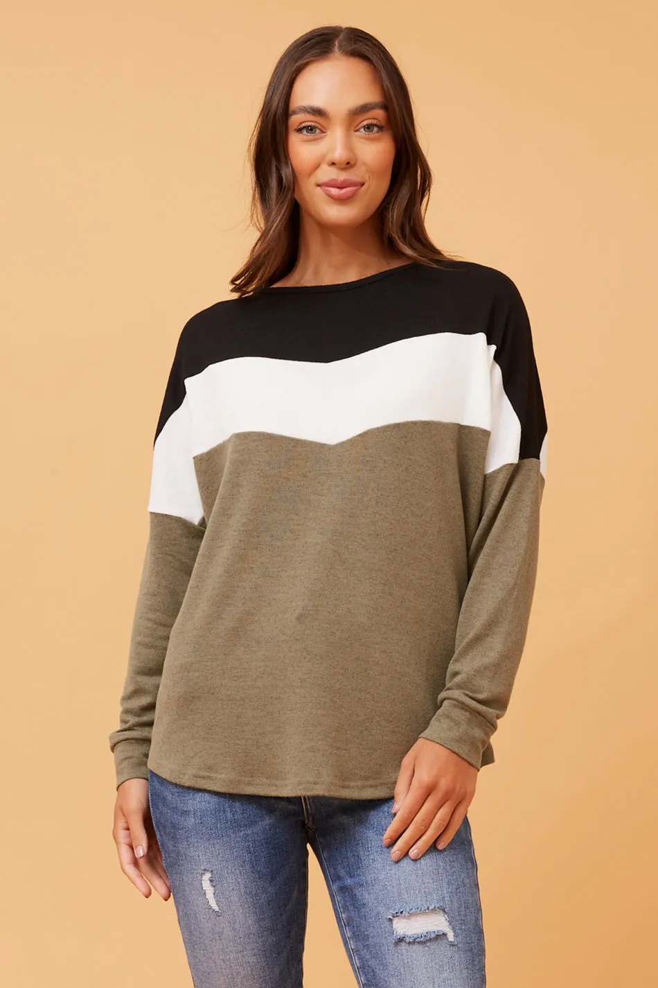 DELSEY COLOR BLOCK TOP