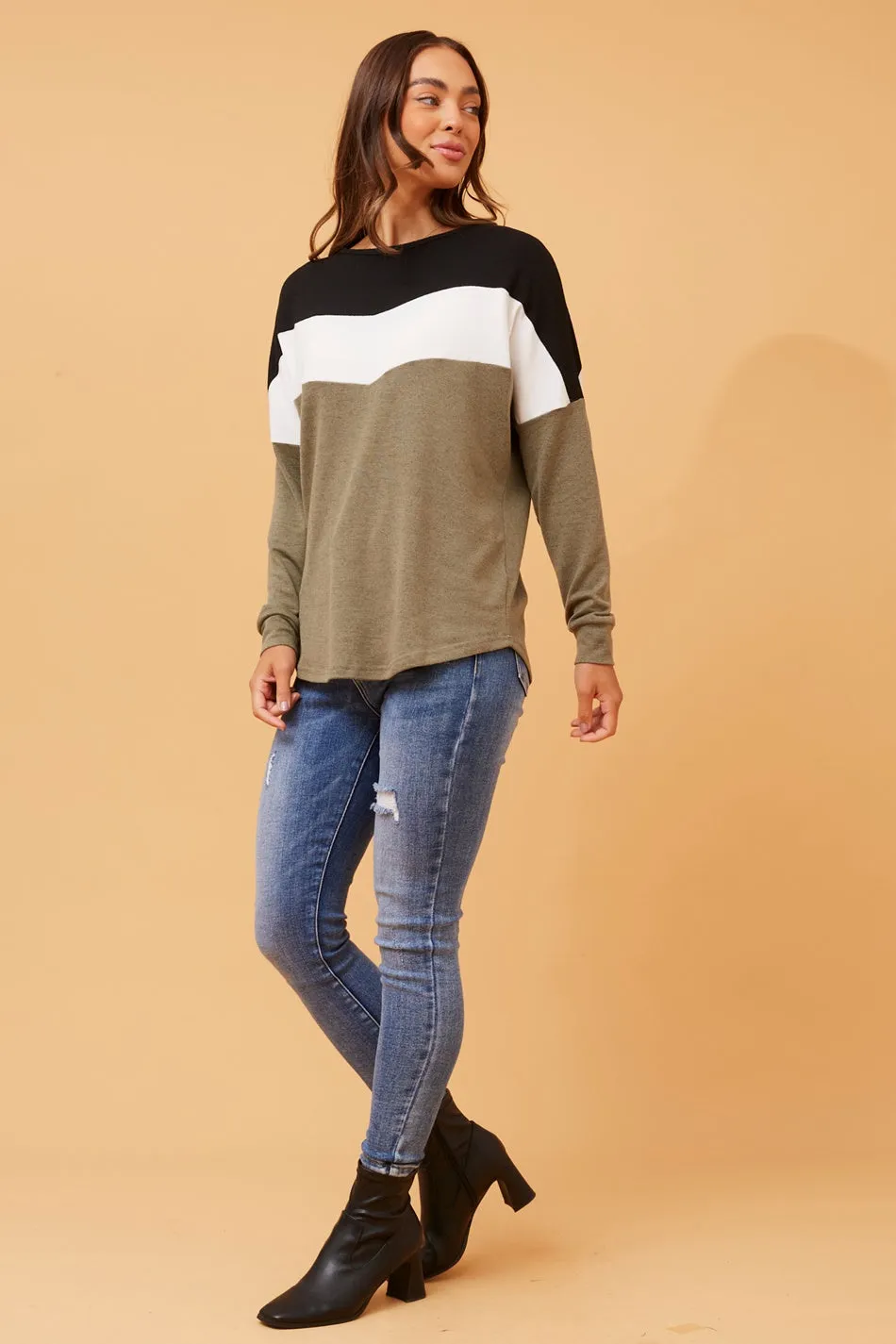 DELSEY COLOR BLOCK TOP