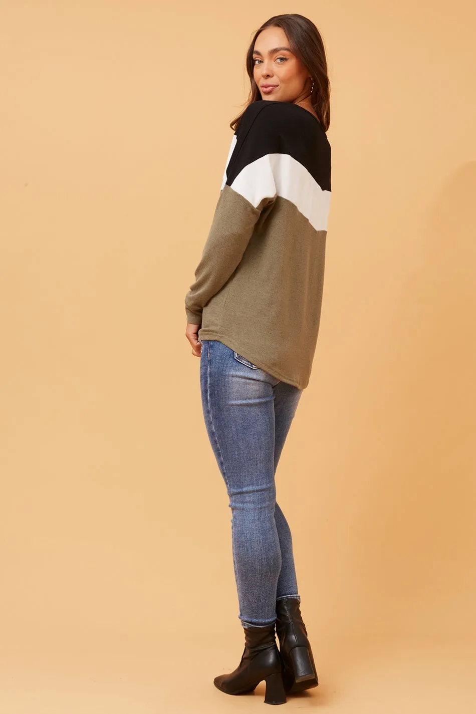 DELSEY COLOR BLOCK TOP