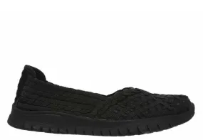 Espadrile sport, dama, SKECHERS Pureflex3-Wonderlove, 31860-BBK negru, textil