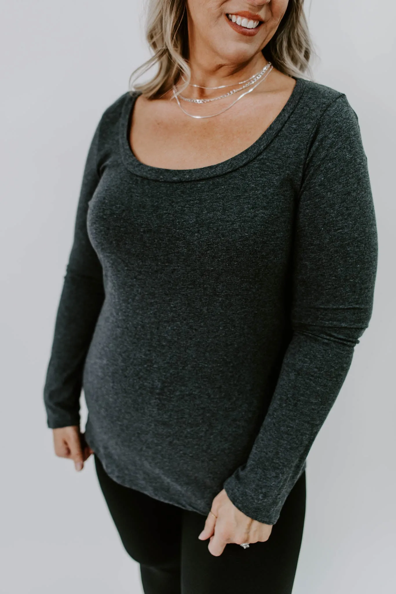 Everyday Fabulous Curvy Scoop Neck Top