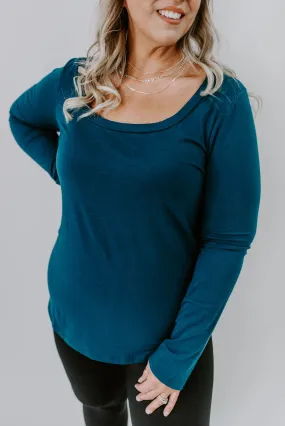 Everyday Fabulous Curvy Scoop Neck Top