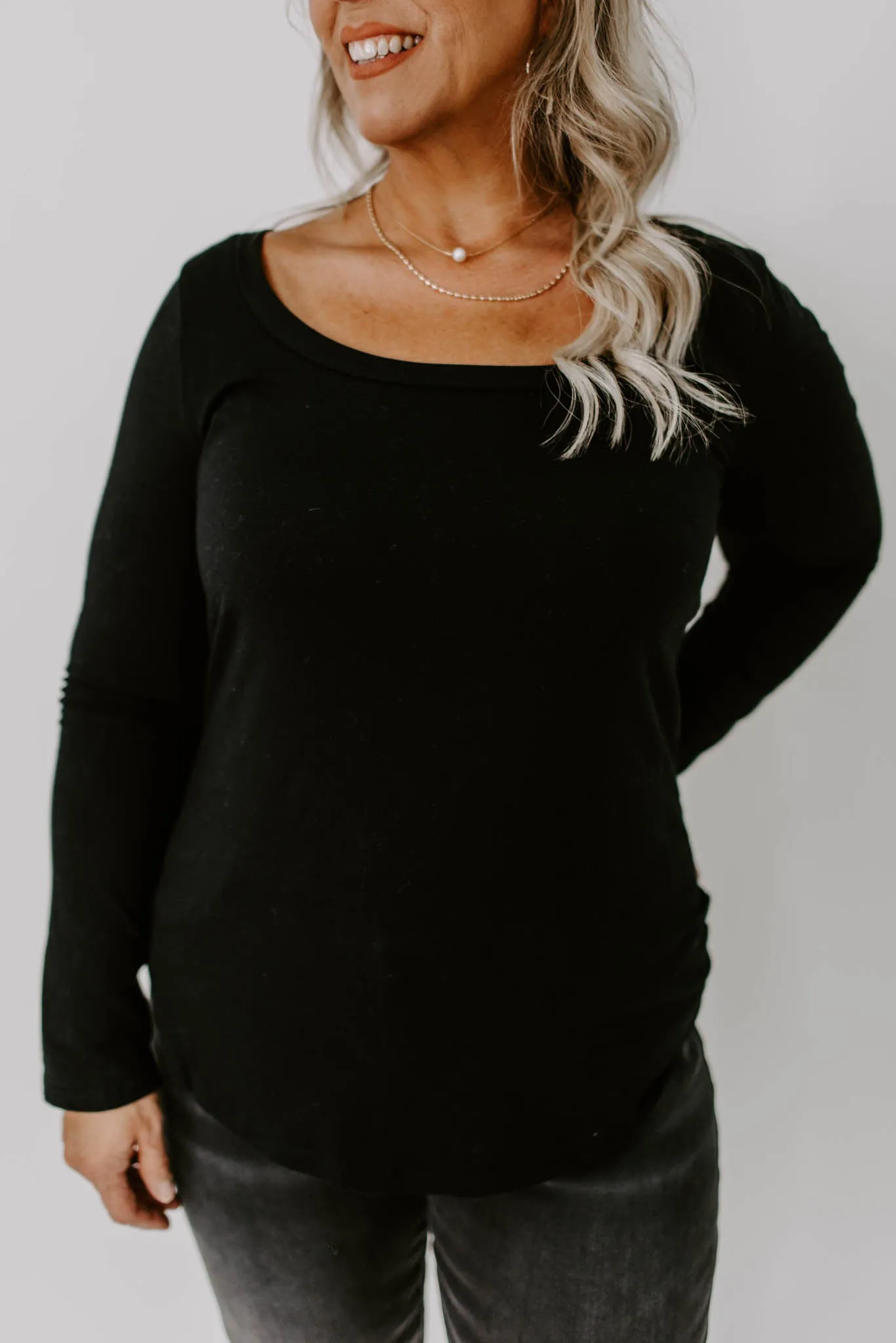 Everyday Fabulous Curvy Scoop Neck Top