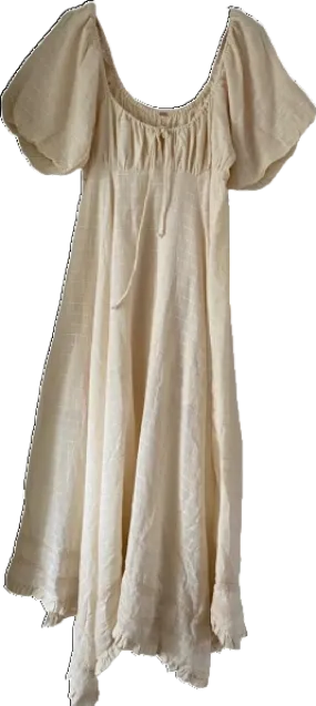 Free People Cream On My Level Maxi Dress UK S