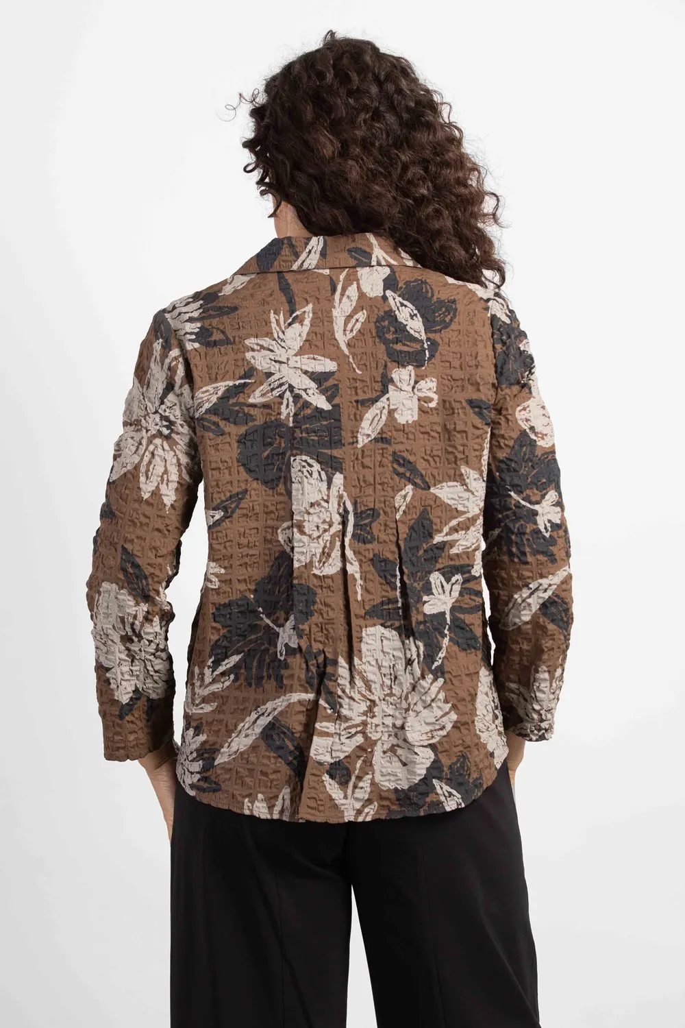 H. 23936 Autumn Floral Swing Shirt