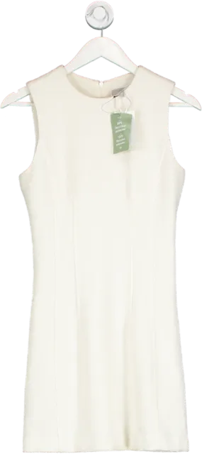 H&M Cream Boucle Sleeveless Mini Dress UK XS