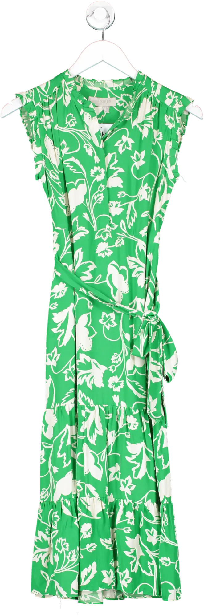 Hobbs Green Front Fastening Elsa Dress UK 6