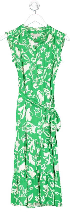 Hobbs Green Front Fastening Elsa Dress UK 6