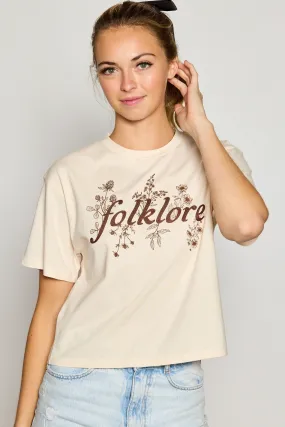 Jr Crop T Shirt - Folklore