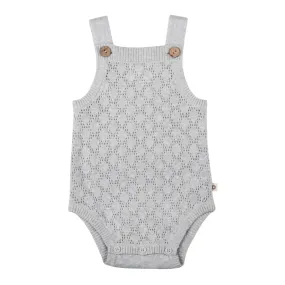 Jujo Baby Petal Pointelle Onesie - Silver