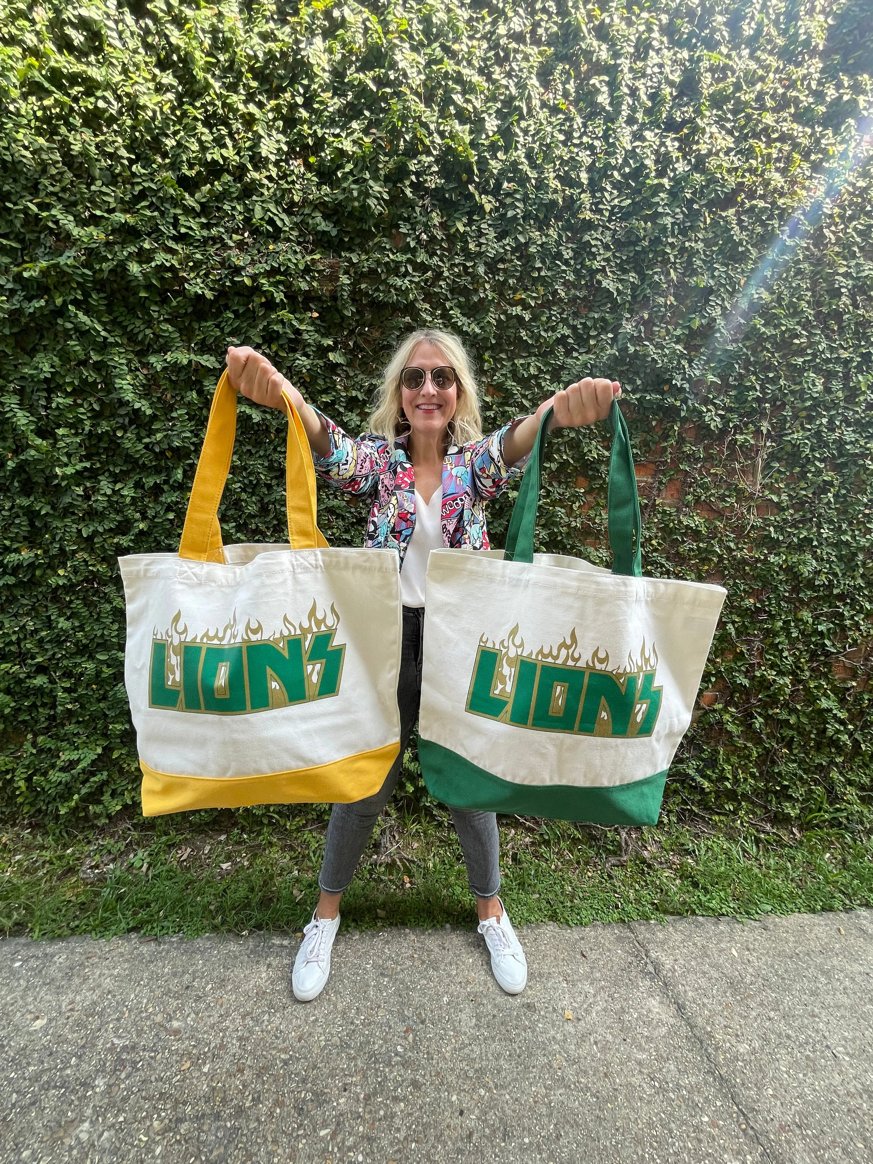 Lions Canvas Tote