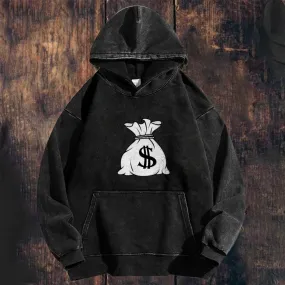 Mens Vintage Money Hoodies