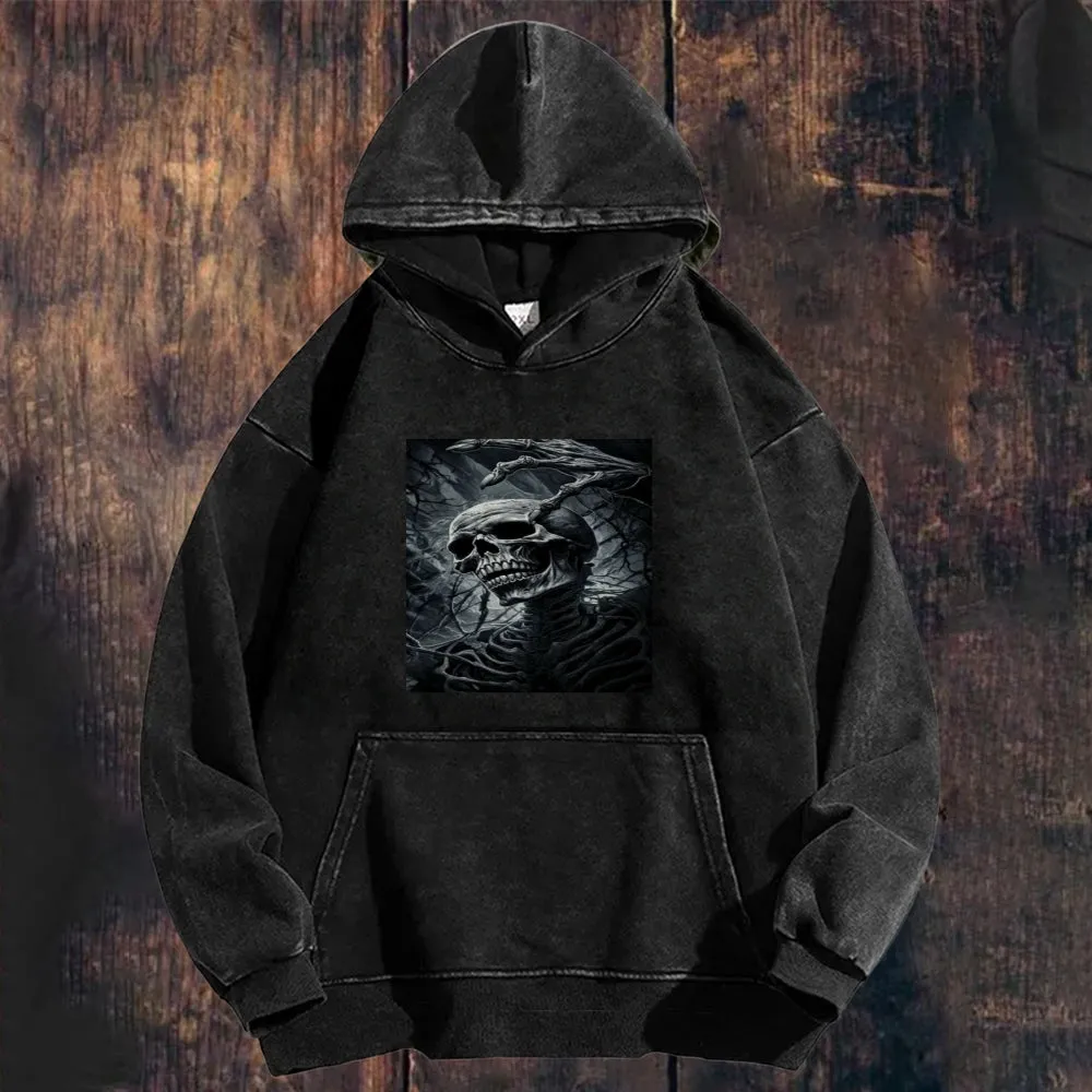 Mens Vintage Skeleton Hoodies