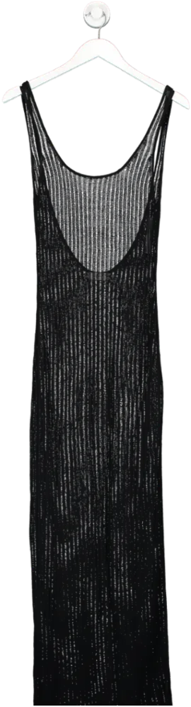 Meshki Black Cover Up Maxi Dress UK S