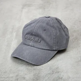 Penfield 6 Panel Washed Baseball Cap - Silver Grey