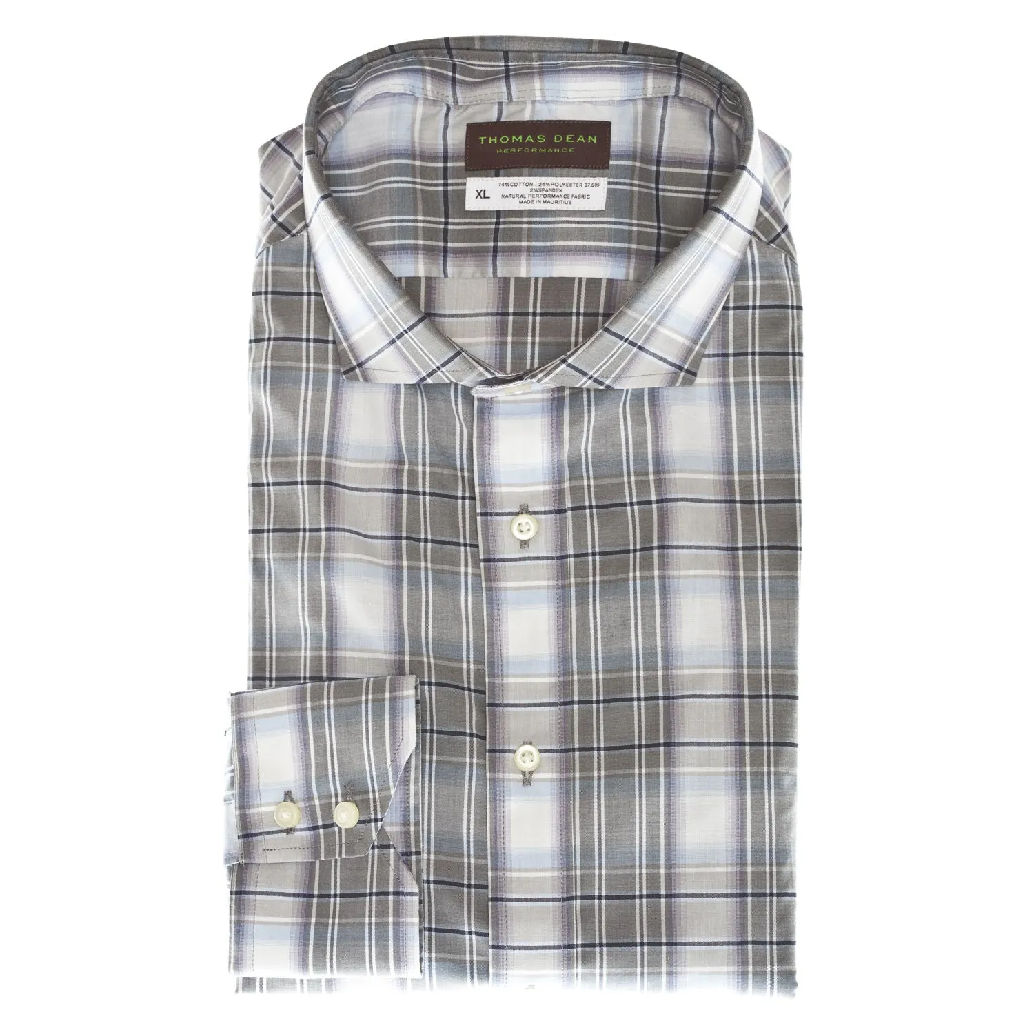 Purple Check Performance Sport Shirt