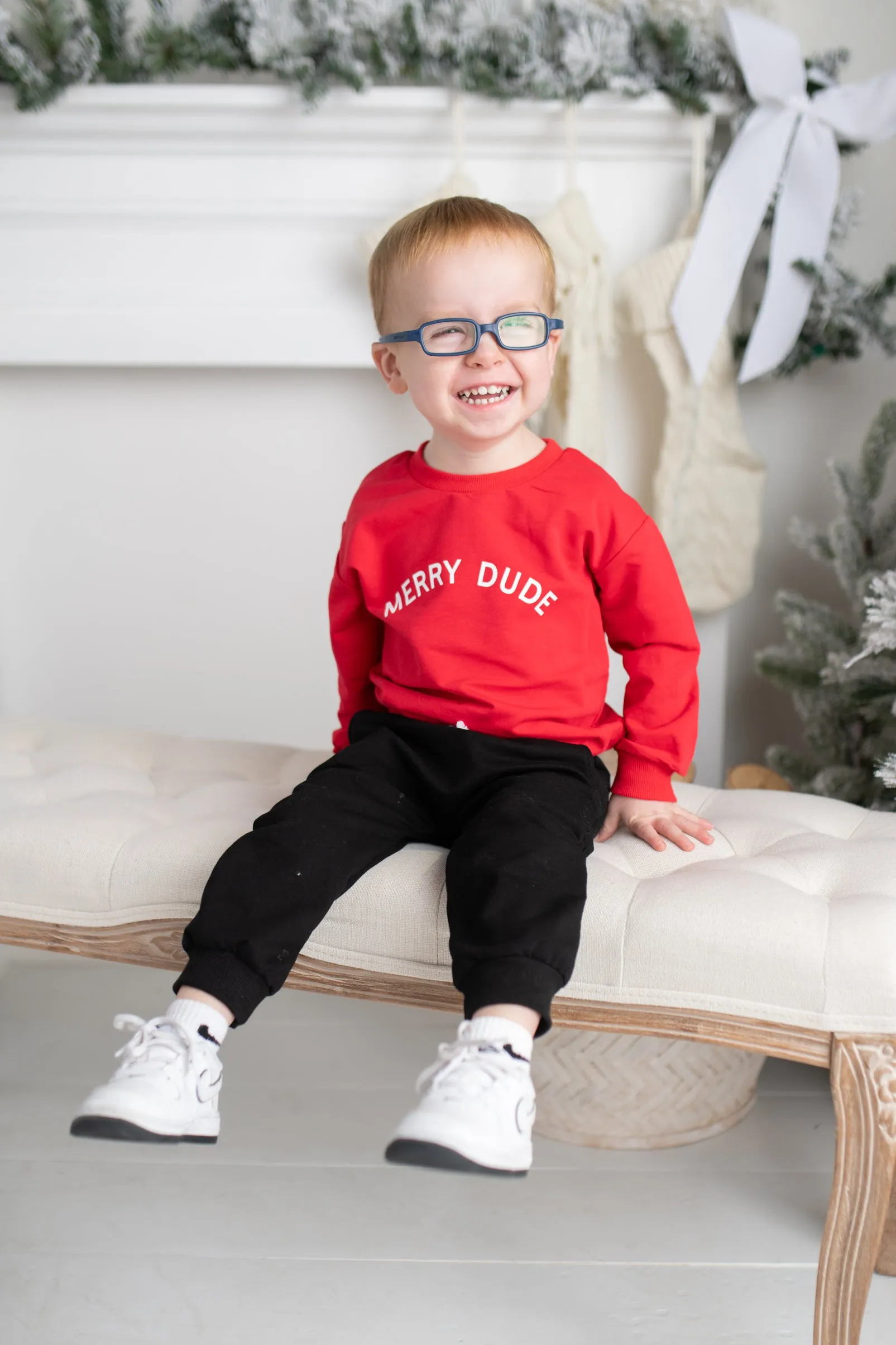 "Merry Dude" Boy's Jogger Set