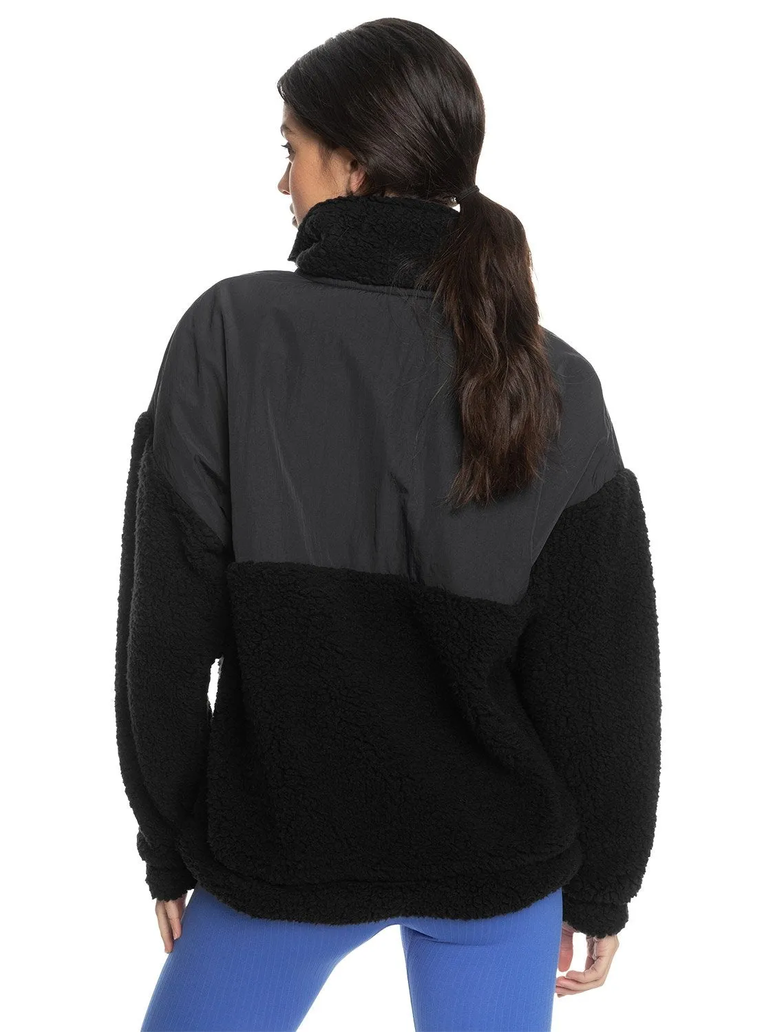 Roxy Waves Of Warmth Layered Sherpa Sweater