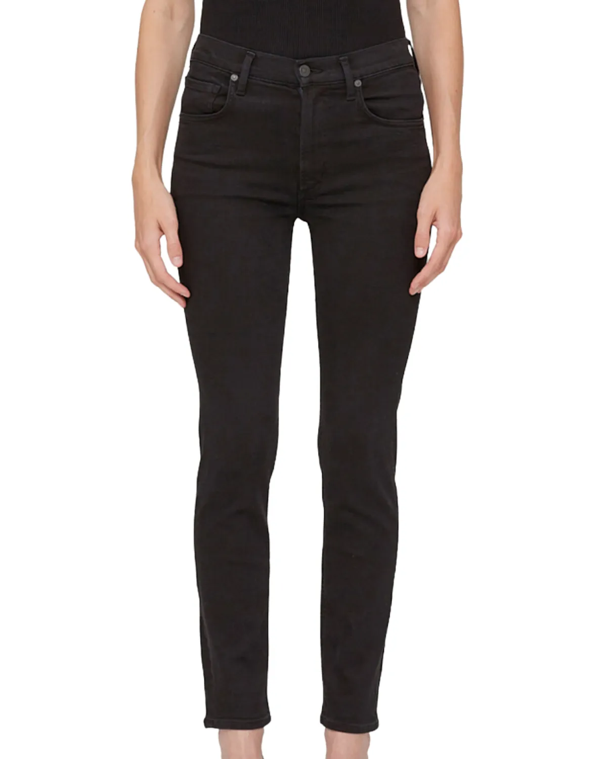 Sloane Skinny Denim (Plush Black Clean)