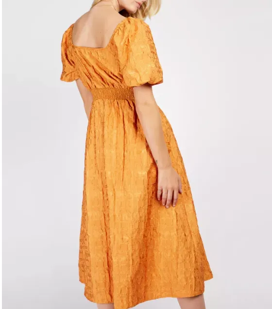 Somerset by Alice Temperley Orange Temperley Desert Jacquard Dress BNWT UK 14