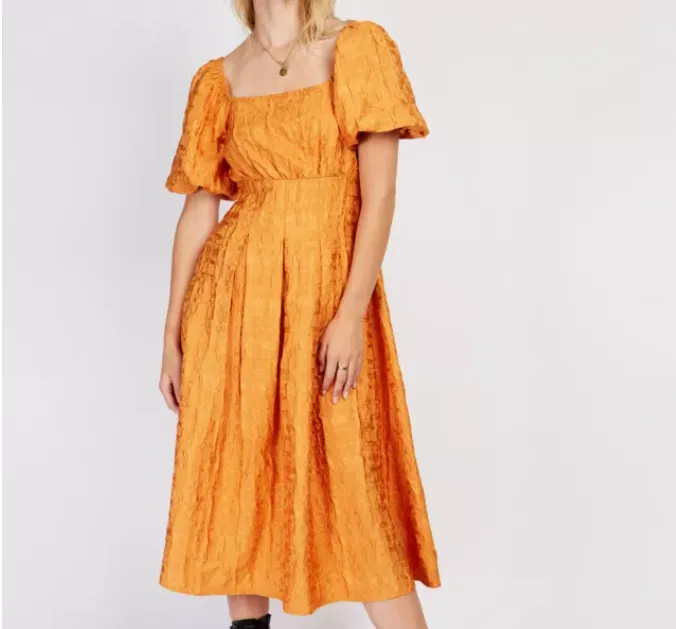 Somerset by Alice Temperley Orange Temperley Desert Jacquard Dress BNWT UK 14