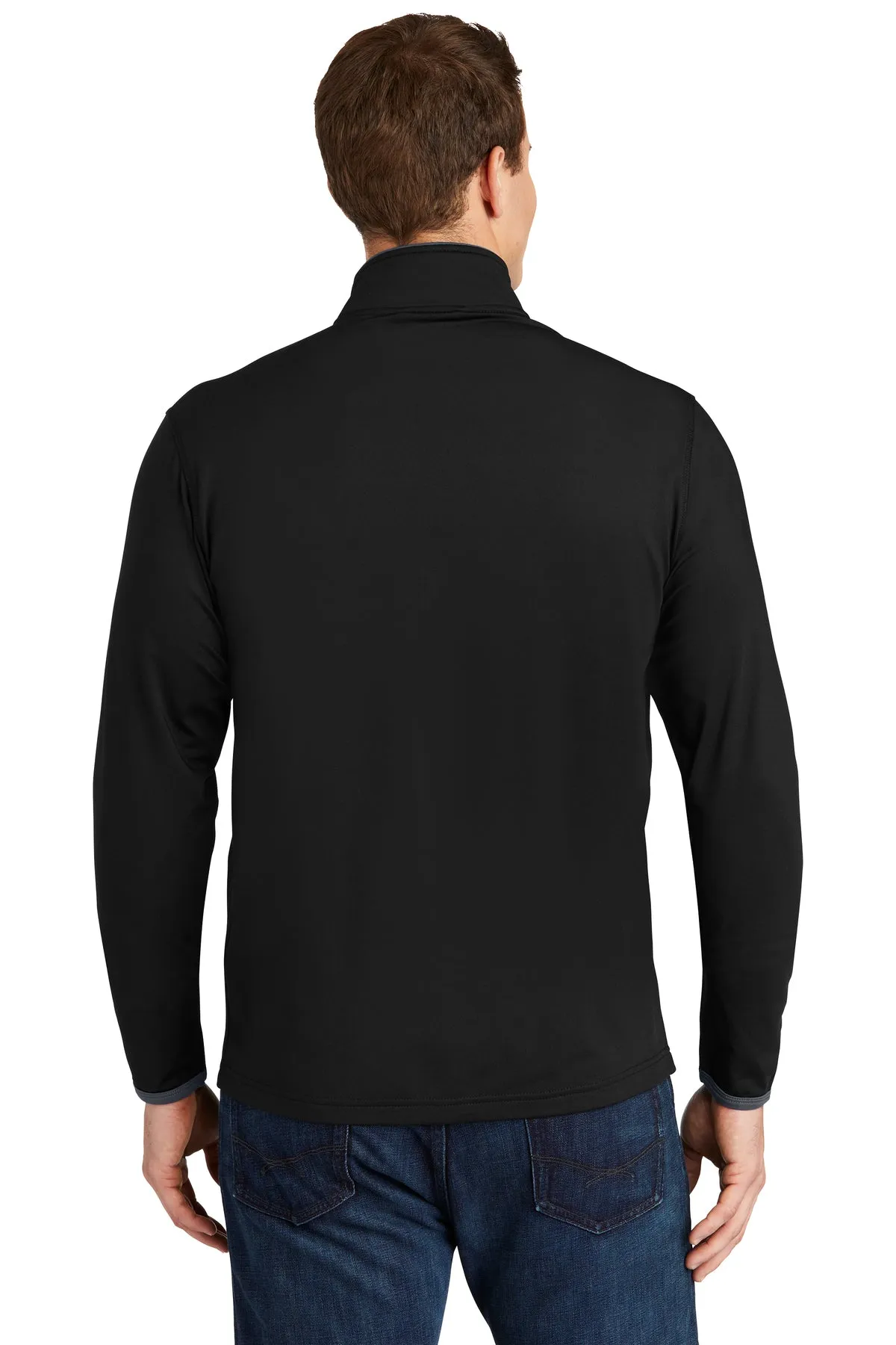 Sport-Tek ST853 Sport-Wick Stretch Contrast Full-Zip Jacket