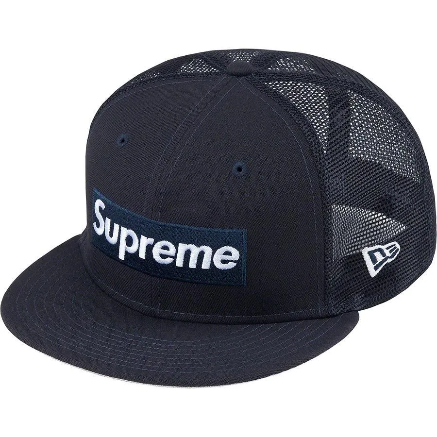 Supreme Box Logo Mesh Back New Era (Navy)